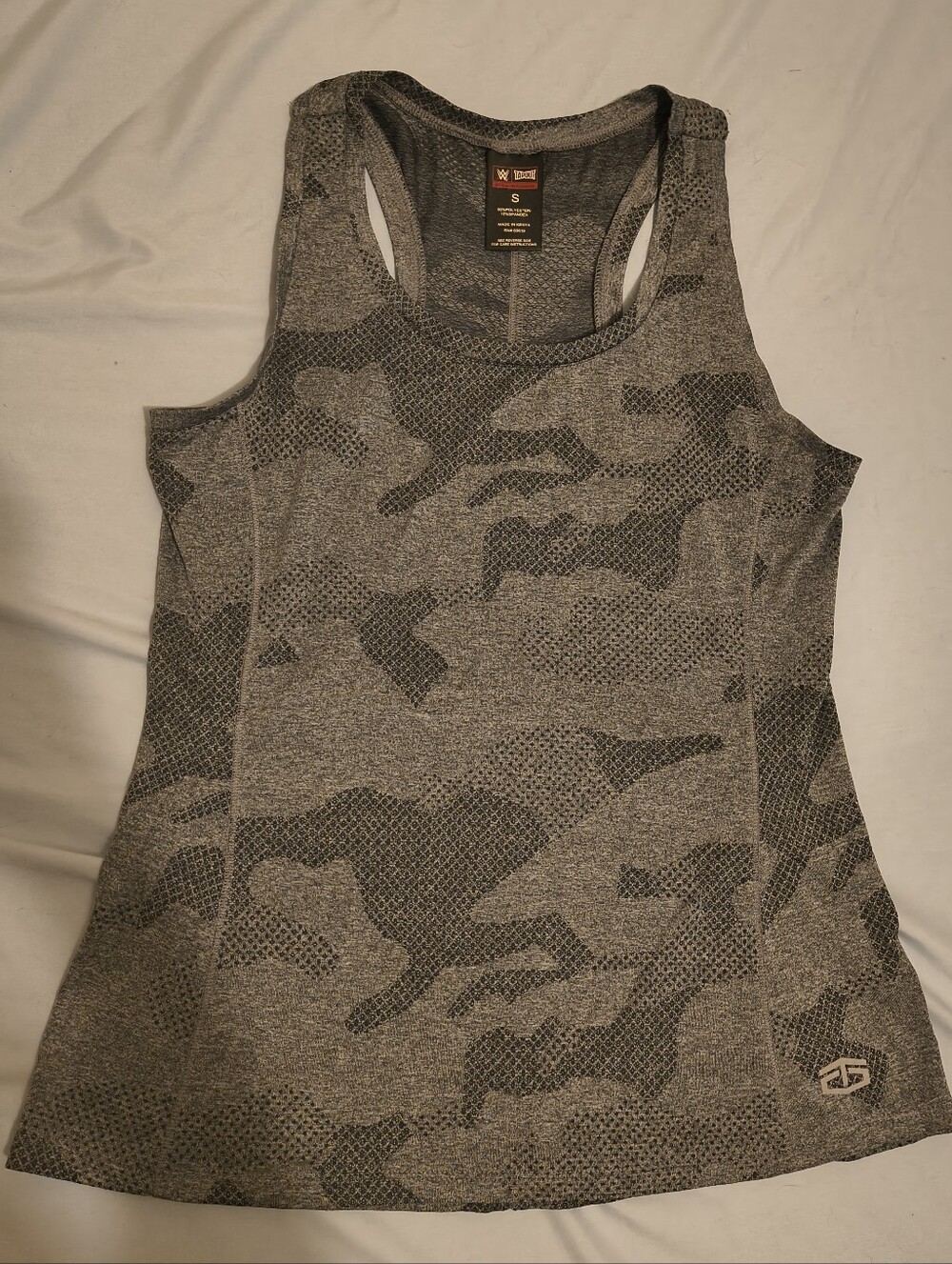 WWE X Tapout Grey Camo Tank